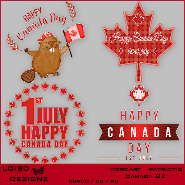 Wordart - Patriotic Canada 02 - Click Image to Close