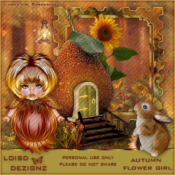 Autumn Flower Girl - PU - Click Image to Close