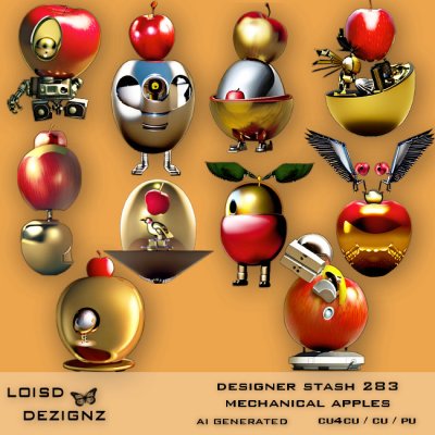 Designer Stash 283 - Mechanical Apples - AI-CU4CU/CU/PU