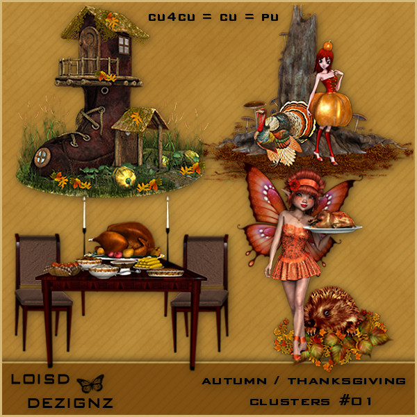 Autumn/Thanksgiving Clusters #01- CU4CU - Click Image to Close