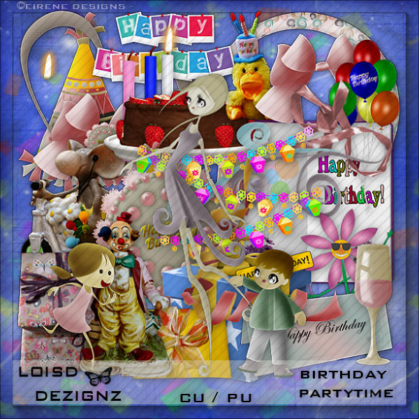 Birthday Partytime - cu / pu - Click Image to Close