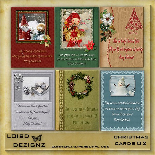 Christmas Journal/Greeting Cards 02 - CU / PU - Click Image to Close