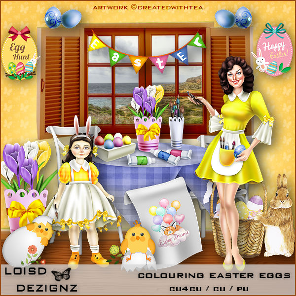 Colouring Easter Eggs - cu4cu/cu/pu - Click Image to Close
