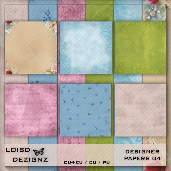 Designer Papers 04 - cu4cu / cu / pu - Click Image to Close