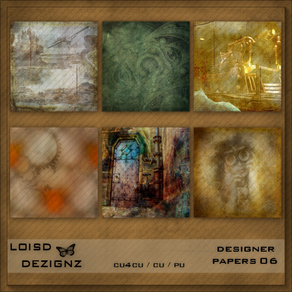 Designer Papers 06- Steampunk - cu4cu / pu - Click Image to Close