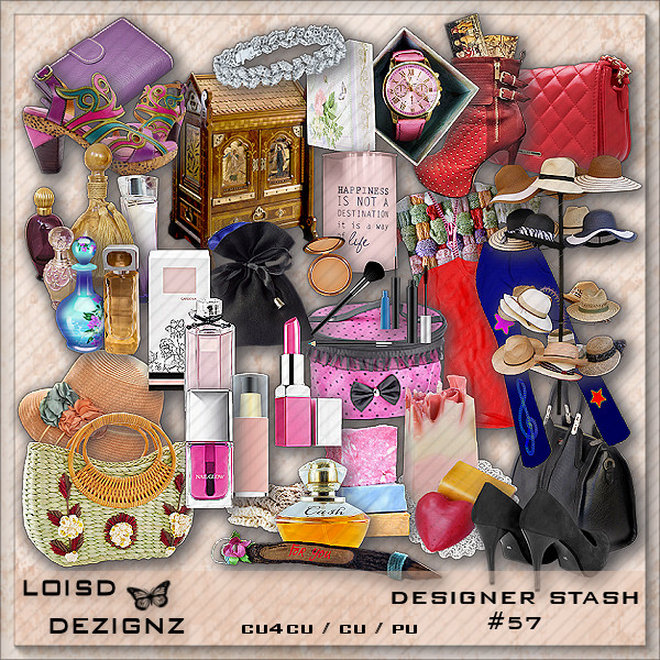 Designer Stash 57 - Lady's Fashion & Cosmetics - cu4cu / cu / pu - Click Image to Close