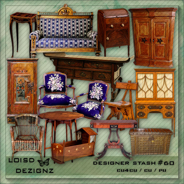 Designer Stash 60 - Antiques - cu4cu / cu / pu - Click Image to Close