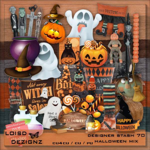 Designer Stash 70 - Halloween Mix - cu4cu / cu / pu - Click Image to Close