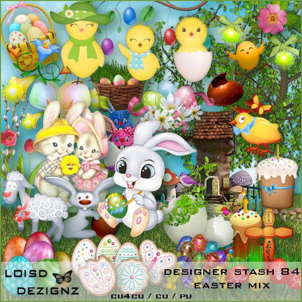 Designer Stash 84 - Easter Mix - CU4CU/CU/PU - Click Image to Close