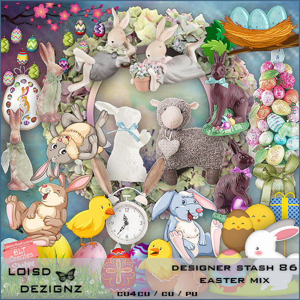 Designer Stash 86 - Easter Mix - CU4CU/CU/PU - Click Image to Close