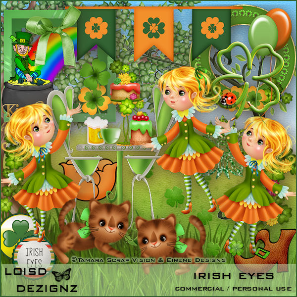 Irish Eyes - cu/pu - Click Image to Close