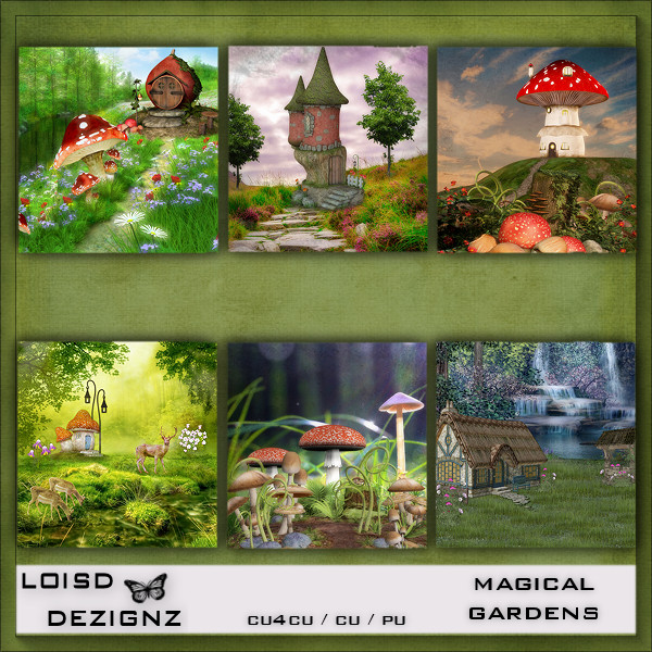 Magical Gardens Backgrounds - cu4cu / cu / pu - Click Image to Close