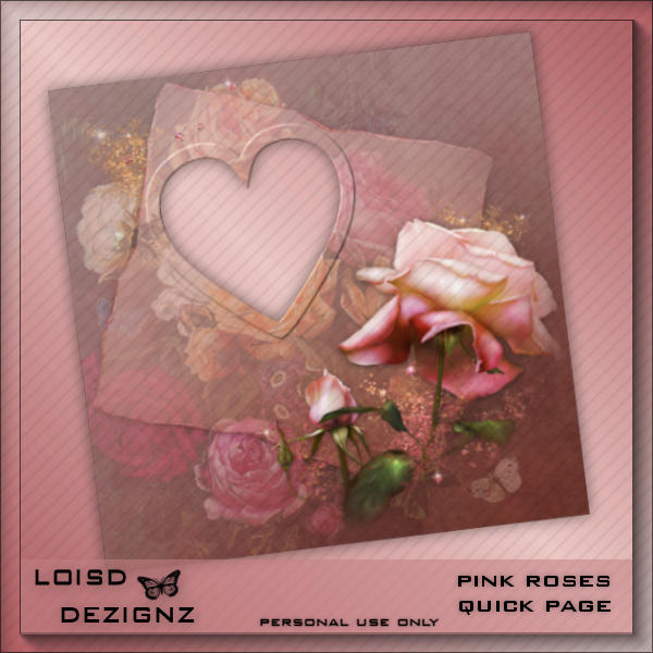 Pink Roses Quick Page - PU - Click Image to Close