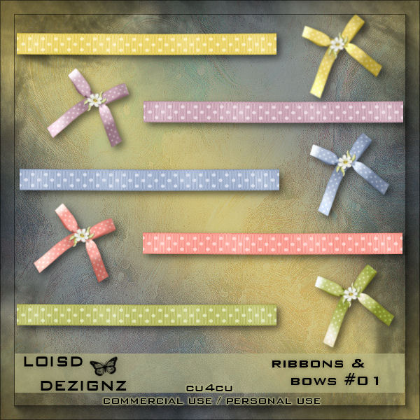 Ribbons & Bows #01 - CU4CU/CU /PU - Click Image to Close