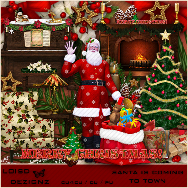 Santas Coming To Town - CU4CU/CU/PU - Click Image to Close