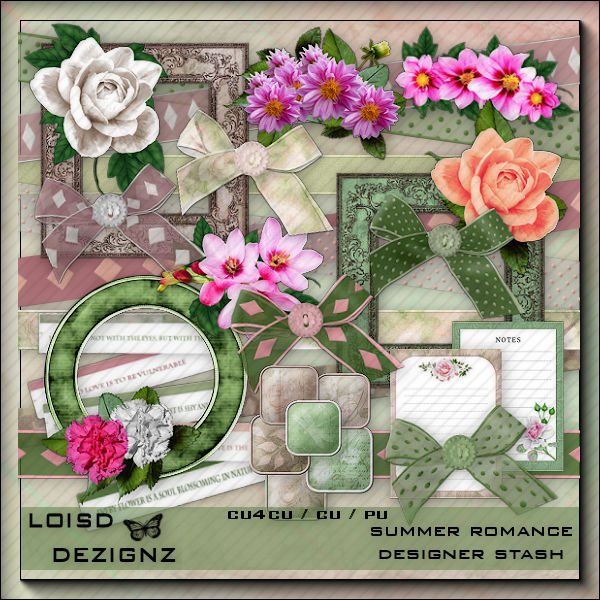 Summer Romance Designer Stash - cu4cu / cu / pu - Click Image to Close