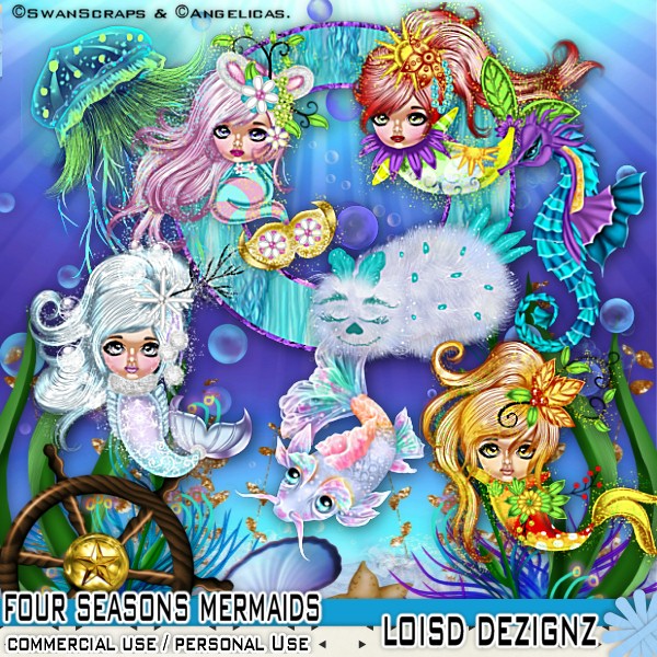 Four Seasons Mermaids - CU/PU - Click Image to Close