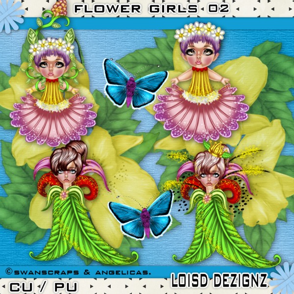 Flower Girls 02 - CU/PU - Click Image to Close