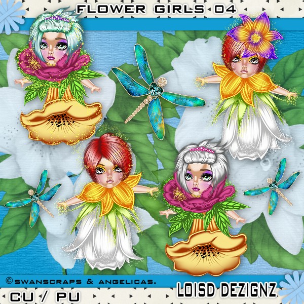 Flower Girls 04 - CU/PU - Click Image to Close