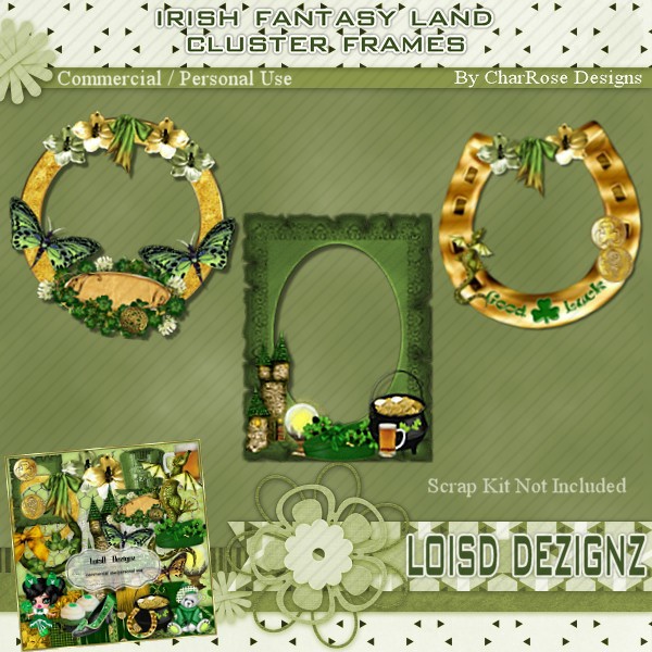 Irish Fantasy Land Cluster Frames - CU / PU - Click Image to Close