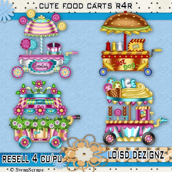 R4R - Cute Food/Vendor Carts - Click Image to Close