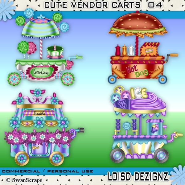 Cute Vendor Carts 04 - CU/PU - Click Image to Close