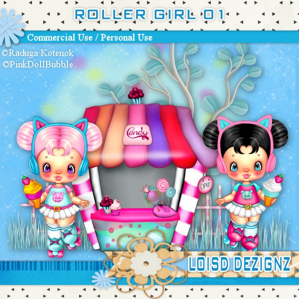 Roller Girl 01 - CU/PU - Click Image to Close