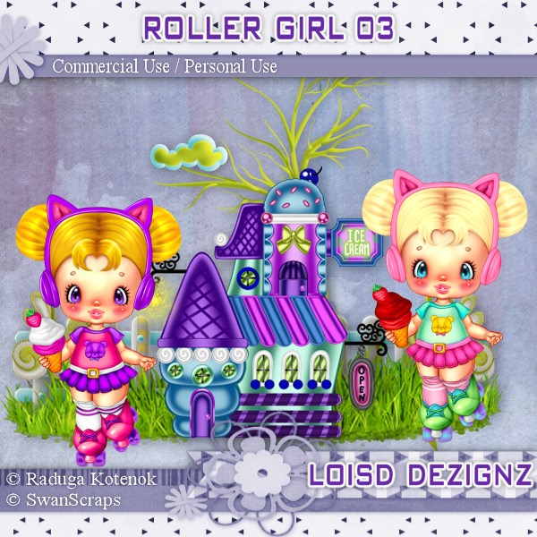 Roller Girl 03 - CU/PU - Click Image to Close