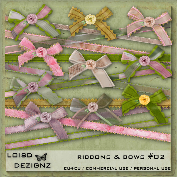 Ribbons & Bows #02 - CU4CU/CU /PU - Click Image to Close