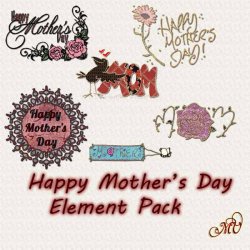 Happy Mother's Day Element Pack Happy Mother's Day Element Pack
