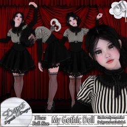 GOTHIC DOLL TUBE PACK CU GOTHIC DOLL TUBE PACK CU